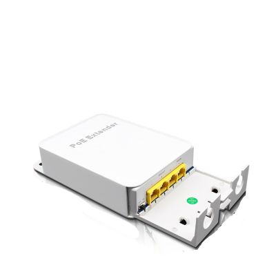 4-Port Waterproof POE Repeater 100/1000Mbps Outdoor Network POE Extender IP55 VLAN 44-57V 30W