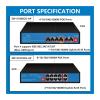 4/8 Port POE Switch Gigabit Ethernet Switch 10/100/1000Mbps Network Switch(EW-S1811CG-AP) view 4