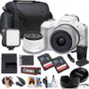 Canon EOS R50 Mirrorless Camera w/18-45mm Lens + 2pc 64GB Ultra Memory Card + LED Light + Camera Case + More (18pc Bundle) (Renewed) view 1