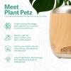 PLANTPETZ Large Robotic Planter  Smart Planter Fits 4 Inch Pots | Bluetooth Speaker | Interactive Smart Plant Pot Turns A Real Plant Into a Touch/Motion Responsive Companion - Sequoia Woodgrain view 2