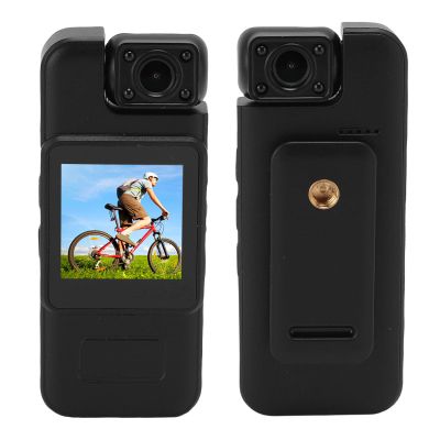 CUIFATI 4K Body Camera with 180 Rotatable Lens, Intelligent Motion Detection, on Design, LCD Screen, Night, Outdoor Indoor Security,Support 128GB, Portable Camcorder