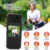 CUIFATI 4K Body Camera with 180 Rotatable Lens, Intelligent Motion Detection, on Design, LCD Screen, Night, Outdoor Indoor Security,Support 128GB, Portable Camcorder view 2