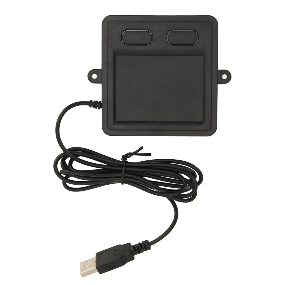 Ejoyous Wired USB Touchpad Multifunctional High Sensitivity 2 Buttons Design Black Portable Trackpad for Laptop Desktop Home Office
