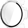 2 Pack Hard Case with Screen Protector for Amazfit Balance 2, Hard PC Protective Case Shockproof Anti-Scratch Bumper Cover with Tempered Glass (Black/Clear) view 4