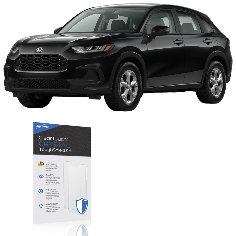 BoxWave Screen Protector Compatible with Honda 2026 HR-V Infotainment Display (9 in) - ClearTouch Crystal ToughShield 9H (2-Pack), Clear 9H Tough Flexible Film Screen Protector