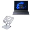 BoxWave Stand and Mount Compatible with Dynabook Portege X40-M (with Touchscreen) - Executive VersaView Laptop Stand, Ergonomic Adjustable Viewing Angle Metallic Riser - Metallic Silver view 1