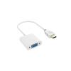 1080P HDMI-Compatible to Adapter Converter Cable HDMI Male to Female Digital Analog Video Cable Converter for Tablet(White) view 1