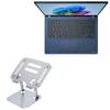 BoxWave Stand and Mount Compatible with Dynabook Portege Z40L (Without Touchscreen) - Executive VersaView Laptop Stand, Ergonomic Adjustable Viewing Angle Metallic Riser - Metallic Silver view 1