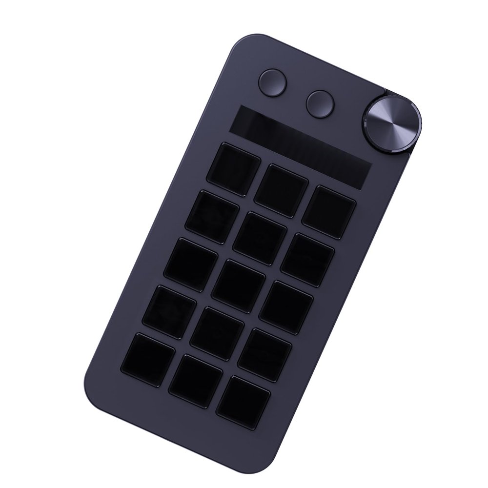 TENYELE StreamDeck Miniature Visual Keyboards 15Keys StreamDeck LCD Button Live Content Creation Controller Customs Button For PC StreamDeck Keyboards