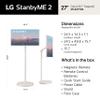 LG 27-Inch StanbyME 2 Portable Touch Screen TV with Folio Cover view 3