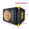 12" Single Competition Ported Sub Box Speaker Enclosure Vented 12" Car Audio Subwoofer Box Custom Speaker Box with Custom Design view 3