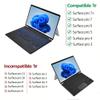 Adesso Surface Pro Case with Bluetooth Keyboard and Touchpad Slim Quiet Fast Scissor Switch Keys Faux Suede and Leather Cover for Surface Pro 3 4 5 6 7 Ultra Slim Aluminum view 3