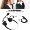 nehzgnauh H360D 3.5VA Business Telephone Headset, 3.5mm Double Sided Binaural On Ear Headphones for Call Centers, Conferences, with HD Microphone, Adjustable Volume, Durable ABS Material, B view 3