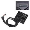 3.5 Inch Front Panel USB3.0 Hub, 4 Port Internal Combo Bracket Adapter, High Speed Data Transfer for PC Desktop, Convert Floppy Drive Space view 2