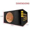 10" Single Competition Ported Sub Box Speaker Enclosure Vented 10" Car Audio Subwoofer Box with Caution Skull Design view 3