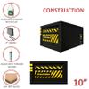 10" Single Competition Ported Sub Box Speaker Enclosure Vented 10" Car Audio Subwoofer Box with Caution Skull Design view 4