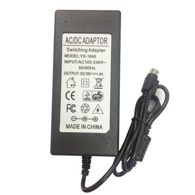 16V 4A 3 pin AC Adapter for SSA-60W-12 160150 Speaker Power Supply