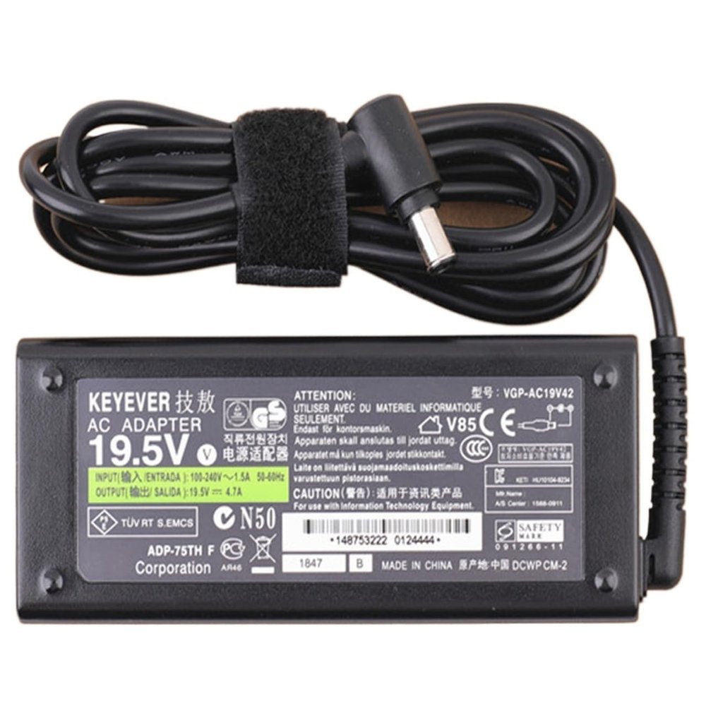 19.5V 4.7A AC Adapter for KDL-40WD653 KDL-32W600D Smart LCD TV Power Supply(Us)