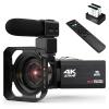 YPMart() 4k Video Camera Camcorder with 18X Digital Zoom,48MP Vlogging,3.0-inch IPS 270 Rotating Touchscreen,Micropho view 1