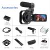 YPMart() 4k Video Camera Camcorder with 18X Digital Zoom,48MP Vlogging,3.0-inch IPS 270 Rotating Touchscreen,Micropho view 2