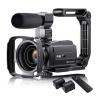 YPMart() 48MP 4K Video Camera 16X Zoom 3.0" Camcorder with Microphone Vlogging Touch Screen IR Night Vision Wi-Fi Vlog Cameras Web(Black) view 1