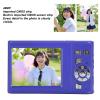 48MP Digital Camera with 8X Zoom, 2.7K HD Video, 2.8 IPS Display, Auto Focus, Anti Shake, Compact Design for Travel and Selfies (Blue) view 4