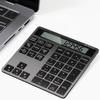 Bluetooth Number Pad, Wireless Numeric Keypad Calculator with Display, USB-C Rechargeable External 34-Keys Numpad, Financial Data Entry Keyboard for iMac, MacBook Air/Pro, PC Desktop, Laptop Notebook view 1