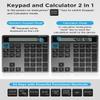 Bluetooth Number Pad, Wireless Numeric Keypad Calculator with Display, USB-C Rechargeable External 34-Keys Numpad, Financial Data Entry Keyboard for iMac, MacBook Air/Pro, PC Desktop, Laptop Notebook view 4
