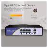 10-Port POE Gigabit Switch 48V VLAN 10/100/1000Mbps 8 POE 1000M Port + 2 uplink Port Network Switch(B-Model) view 4