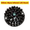 940NM Infrared LED Illuminator, Infrared Illuminator, LEDs Light Board, 48 LED Array Nights Vision Fill Light Security Camera Assist Lamp 5-10M Range DC 12V Power for CCTV Security Camera view 3