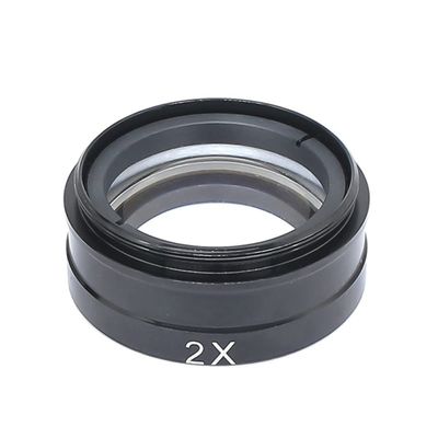 Microscope Kit 2X Industry Microscope Camera Objective Lens Adapter for 360X Zoom Digital Microscope Camera C-Mount Lens Barlow Auxiliary Lens Microscope Lens Adapters