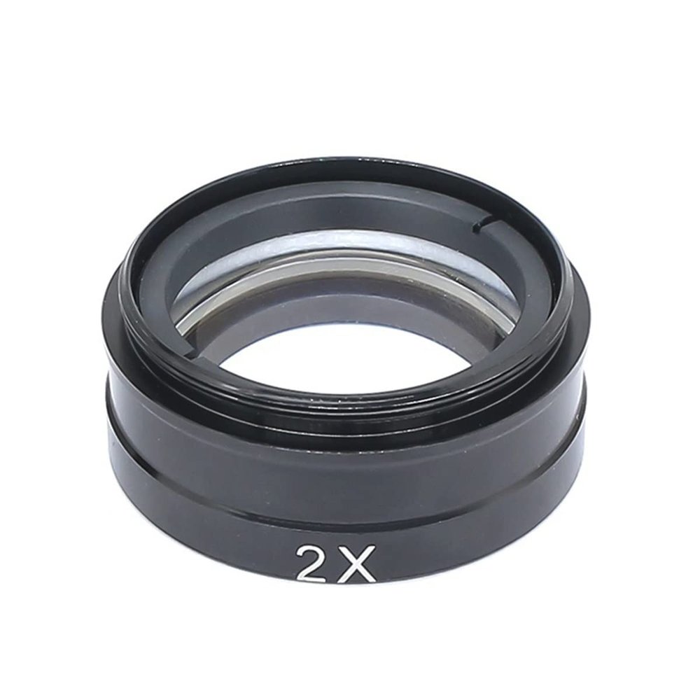 Microscope Kit 2X Industry Microscope Camera Objective Lens Adapter for 360X Zoom Digital Microscope Camera C-Mount Lens Barlow Auxiliary Lens Microscope Lens Adapters