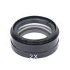 Microscope Kit 2X Industry Microscope Camera Objective Lens Adapter for 360X Zoom Digital Microscope Camera C-Mount Lens Barlow Auxiliary Lens Microscope Lens Adapters view 1