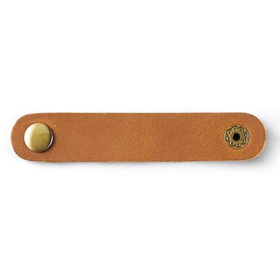 crayfomo 5pcs Minimalist Leather Cable Straps, Fashion and Trendy Style Leather Cable Organizer for Data Cables