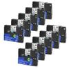 10PK Compatible Label Tape for TZe-111 TZ-111 TZ111 AZe-111 6mm Black On Clear Laminated Tape for Label Maker view 1