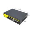 52V POE Switch 100Mbps/1000Mbps Ethernet Switch 6/12 Port 802.3 Af/at Ethernet Network(Black-12port) view 3