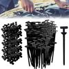 100PCS Nylon Universal Cable Tie Buckle, Heavy Duty Self Locking Nylon Zip Ties, 2025 Upgrade Multipurpose Plastic Cable Ties Tool, UV Resistant Black Zipties for Car Daily Repair view 1