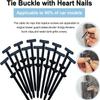 100PCS Nylon Universal Cable Tie Buckle, Heavy Duty Self Locking Nylon Zip Ties, 2025 Upgrade Multipurpose Plastic Cable Ties Tool, UV Resistant Black Zipties for Car Daily Repair view 4