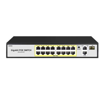 16-Port AI POE Switch 1000M uplink 240W Built-in Power Supply Suitable for Network Cameras