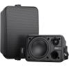 Inwa Outdoor Bluetooth Speakers, Active Passive Wall Mount Speaker, Waterproof Wireless Indoor/Outdoor Stereo Sound Set W/Aux in, Sound System for Patio/Porch/Gazebo/Garage(Pair, MZ-660) view 1
