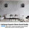 Inwa Outdoor Bluetooth Speakers, Active Passive Wall Mount Speaker, Waterproof Wireless Indoor/Outdoor Stereo Sound Set W/Aux in, Sound System for Patio/Porch/Gazebo/Garage(Pair, MZ-660) view 2