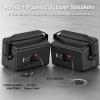 Inwa Outdoor Bluetooth Speakers, Active Passive Wall Mount Speaker, Waterproof Wireless Indoor/Outdoor Stereo Sound Set W/Aux in, Sound System for Patio/Porch/Gazebo/Garage(Pair, MZ-660) view 4
