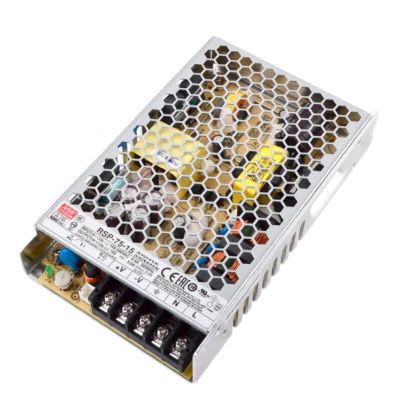 Mean Well 75W Single Output with PFC Function Variable Voltage Power Supply RSP-75 Type Micro ATX Power Supply 5V 15A (RSP-75-5 5V/15A/75W/PFC Supply)