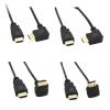 Seodon HDMI-Compatible A Down Up Left Right Angled 90 Degree Extension Cable 1.4v Angle Cable 50CM 1.5M(Right,0.3m) view 2
