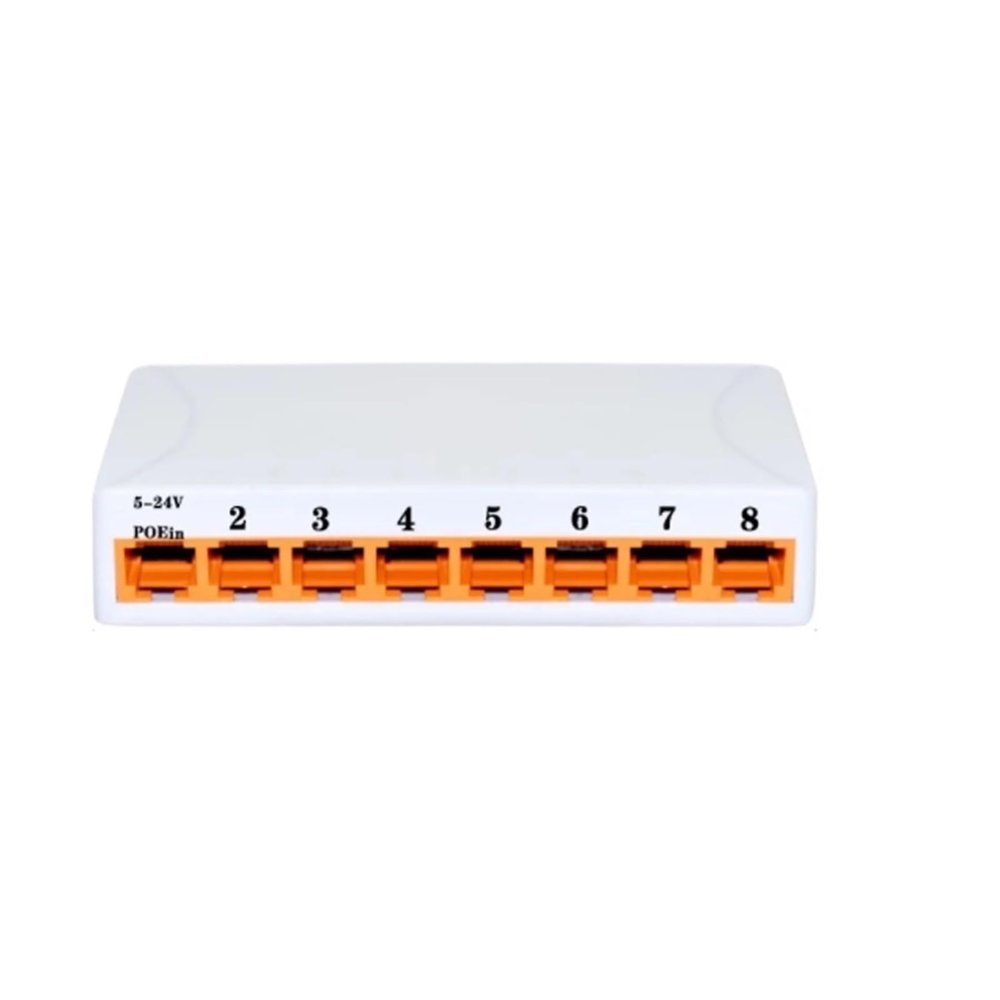 5/8 Port 1000Mbps Switch Ethernet Gigabit High Performance RJ45 Hub Internet Splitter Network Switch Ethernet Smart Switch(White 8ports)