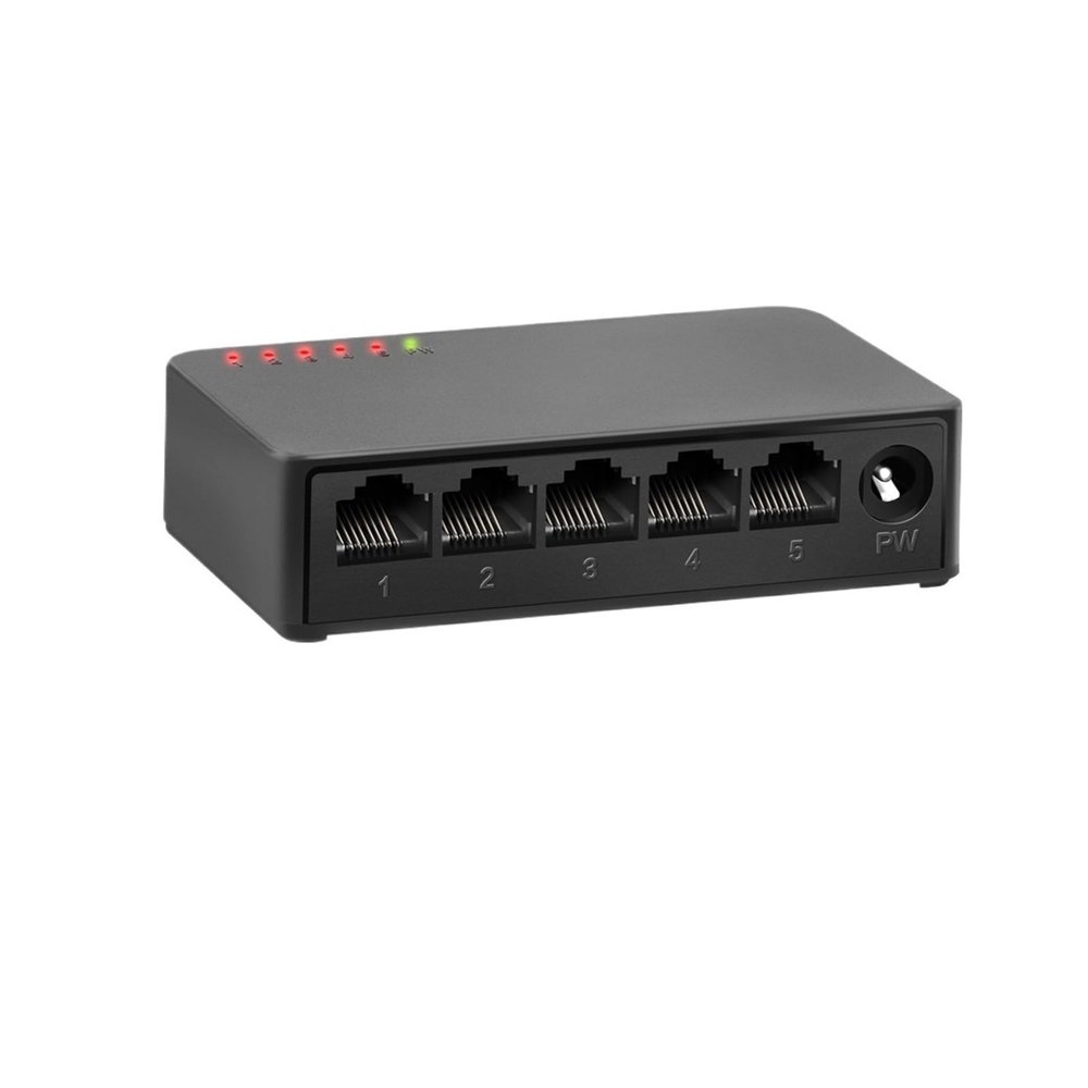 1 Pcs 5 8 10 Port Gigabit Switch Fast Ethernet Switch 1000Mbps Smart Network Switch Gigabit High Performance RJ45 Hub Internet Splitter(1005GS)