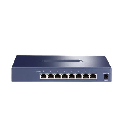 2.5G Ethernet Switch 8 Ports 2.5GBASE-T Network Switch RJ45 2500Mbps and Play Hub Internet Splitter TL-SH1008(UK Adapter)