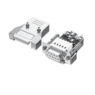 KQBNHV 9Pin RS232 Connector Mini DB9 Male Female Solderless Joint Plug Industrial Grade Upgraded Universal 485/422 Serial Port Adapter(Female-Punching Pin)