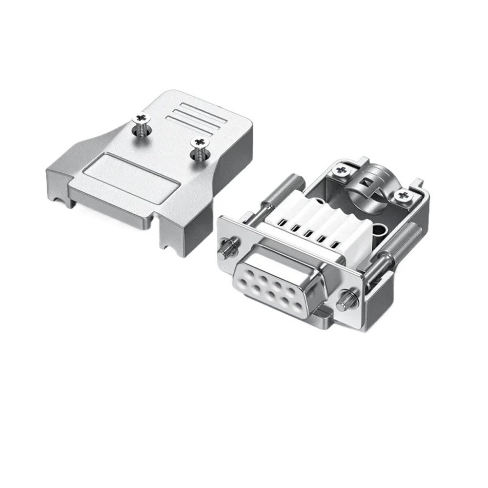 KQBNHV 9Pin RS232 Connector Mini DB9 Male Female Solderless Joint Plug Industrial Grade Upgraded Universal 485/422 Serial Port Adapter(Female-Punching Pin)