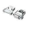 KQBNHV 9Pin RS232 Connector Mini DB9 Male Female Solderless Joint Plug Industrial Grade Upgraded Universal 485/422 Serial Port Adapter(Female-Punching Pin) view 1